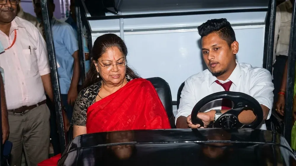 Abhijit Das with the Hon'ble Chief Minister of Rajasthan